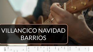 Villancico Navidad - Augustine Barrios Magnoré  Ukulele Fingerstyle Tab  Grade 7
