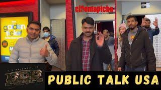 RRR Movie First Public Talk From USA  Ram Charan  NTR  Rajamouli  Cinemapicha