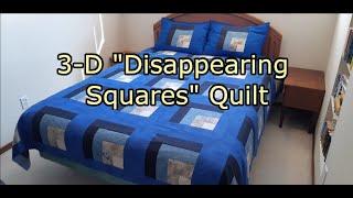 Create a Beautiful 3-D Disappearing Squares Quilt