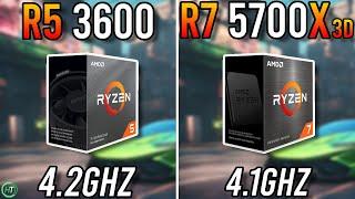 R5 3600 vs R7 5700X3D  RTX 4070 - Big Difference?