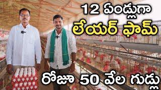 మూడు లేయర్ ఫామ్స్.. 69 వేల కోళ్లు  Layer Eggs Farming  రైతు బడి