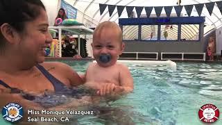 Let babies learn to swim with pacifiers.