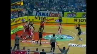 Claudio Coldebella  4point play - AEK vs Olympiacos 1997