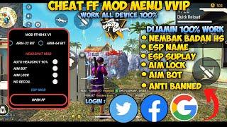 CHEAT FF TERBARU 2023 MOD MENU AUTO HEADSHOTANTI BANNED SETELAH UPDATE NO PW  NO FC