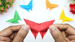 Easy Paper Crafts  How to Make Paper Butterfly Step by Step  Origami Butterfly Making