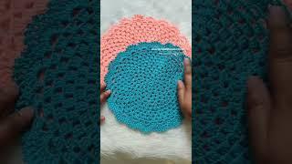 Crochet Placemat. #crochetrainbowsandbutterflies #handmade #craft #diy