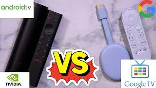 Nvidia Shield TV Vs Chromecast With Google TV 2020 - Features Micro SD Adoptable Storage Gaming