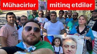 MİTİNQ İlham Əliyev ay cındır sən imkan versəydin biz vətəndə yaşayardıq