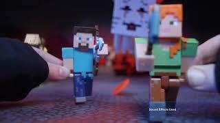 Adventures in the Nether Minecraft Action Figures & Fireball Ghast  AD