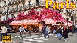 ParisFrance - Paris April 2024 - 4K HDR Walking Tour  Spring 2024  Paris 4K  A Walk In Paris