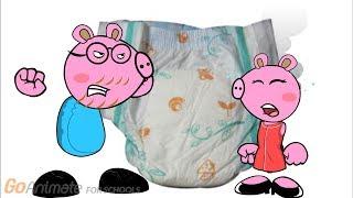 Peppa Pig Wears One Of Georges NappiesHas An AccidentGrounded