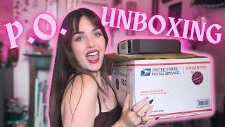 MY FIRST P.O. UNBOXING you guys are the cutest  witchy unboxing