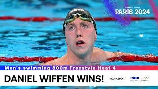 TOO FAST   Swimming Mens 800m Freestyle Heat 4 Highlights  Paris Olympics 2024 #Paris2024