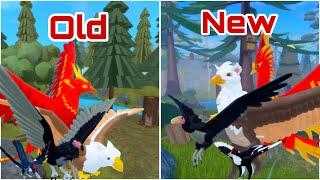 New Vs Old Models Roblox Feather Family