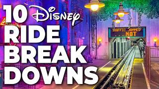 Top 10 Disney Fails Ride Breakdowns & Malfunctions Pt 10 - Walt Disney World & Disneyland