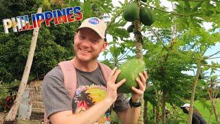 Foreigner Touring a Farm in the Philippines