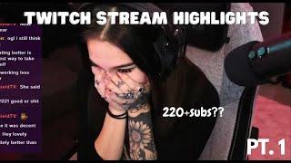 TWITCH HIGHLIGHTS PART 1 220+ SUBS IN ONE STREAM