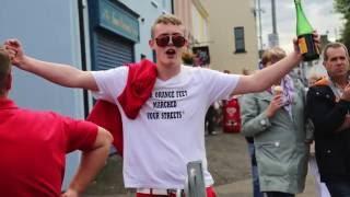 Sectarian Mob PSNI attack Locals during Ballycastle 12 july hate fest.