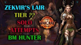 Attempting to Solo Zekvirs Lair  The War Within Delves  Tier ??  The War Within Season 1 11.0