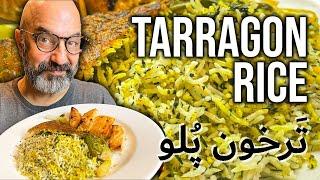 Persian Tarragon Rice - ترخون پلو  با دستور انگلیسی