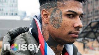 Blueface Talks Jewelry and Draws His Self-Portrait