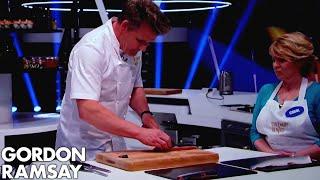 How to Fillet a Salmon Into 10 Equal Pieces  Gordon Ramsay