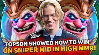 TOPSON SHOWED HOW TO WIN on SNIPER MID in HIGH MMR