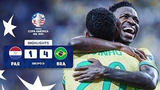 PARAGUAY 1-4 BRASIL  HIGHLIGHTS  CONMEBOL COPA AMÉRICA USA 2024™