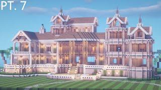 Minecraft HUGE Suburban Mansion Tutorial #5  Part 7