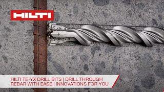 Hilti TE-YX Drill Bits  Drill through rebar with ease  Innovations For You