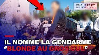 Blonde au gros cul - Cette gendarme est honteusement insultée.