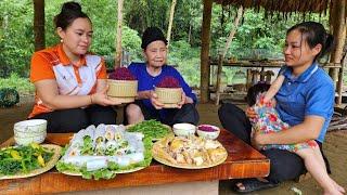 Preparing Rice Rolls - Boil Chicken Eat With Ly Phuc An & The Old Lady  Lý Thị Ca