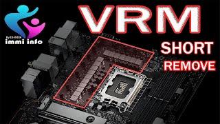 How to remove vrm section short in desktop motherboard