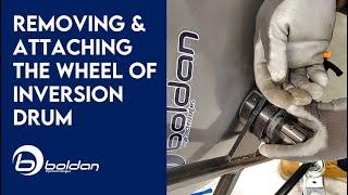 How-To Guide Removing & Attaching the wheel of Boldan® Inversion Drum ‍