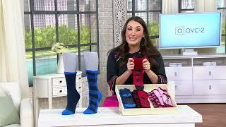 AnyBody Cozy Socks Set of Two on QVC