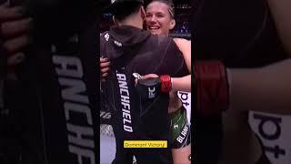 Erin Blanchfield brushes her shoulders off Amazing victory#ufc281