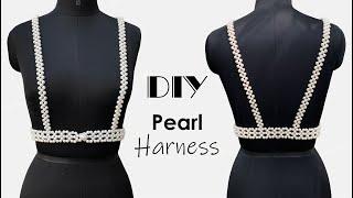 DIY Pearl Harness  How to make Pearl Beaded Harness  DIY Harness