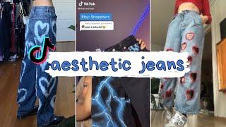 10 WAYS TO MAKE YOUR JEANS AESTHETIC tiktok compilation