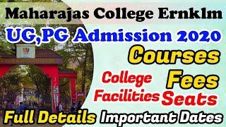 Maharajas College Ernakulam Admission 2020  UG PG Courses  Seats  Fees  Full Details JKs World