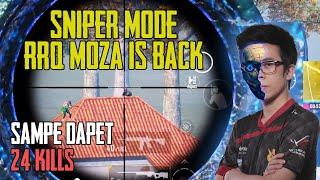 SNIPER MODE RRQ MOZA IS BACK  SAMPE DAPET 24 KILLS  - PUBG MOBILE INDONESIA