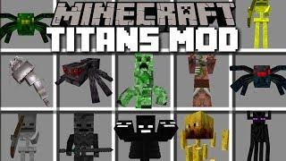 Minecraft TITANS MOD  DESTROYING THE DESERT VILLAGE Minecraft