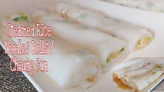 Homemade Steamed Rice Noodles Rolls  Cheung FunChinese Rice Noodles Rolls Recipe  jhen frago