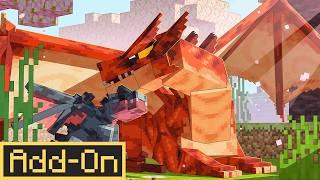 The BEST DRAGONS ADDON for Minecraft Bedrock Edition in depth review