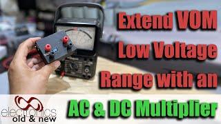 Build an ACDC voltage multiplier that extends low range of VOM and raises input impedance #pcbway#