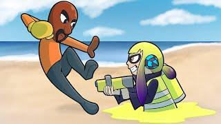 Who Would Canonically Win? Mii vs Inkling  Fight Animation