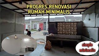 Proses renovasi rumah subsidi puri awan parung panjang