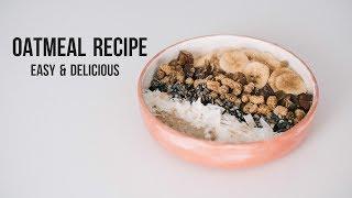 Vegan breakfast inspiration healthy oatmeal recipe 