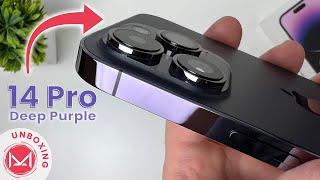 iPhone 14 Pro Unboxing Deep Purple video and comparison with iPhone 13 Pro