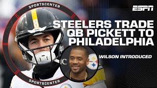 Kenny Pickett traded to Eagles Russell Wilson introduced to Steelers  SportsCenter