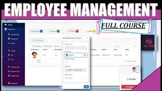 Completely build Employee Management System with .NET 8 Blazor Wasm & API - CRUD Print PDF etc..